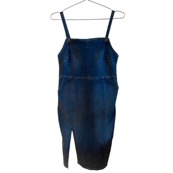 Guess Denim Slit Midi Dress - Picture 5 of 12